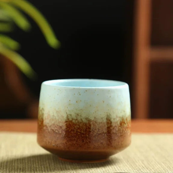 Ceramic Cup Vintage Coarse Pottery Coffee Cup Household drinking single cup cooking tea cups around the stove