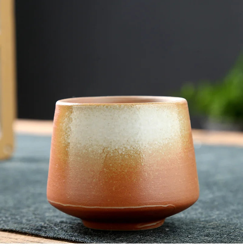 Ceramic Cup Vintage Coarse Pottery Coffee Cup Household drinking single cup cooking tea cups around the stove