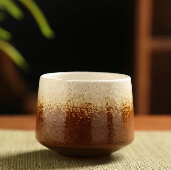 Ceramic Cup Vintage Coarse Pottery Coffee Cup Household drinking single cup cooking tea cups around the stove