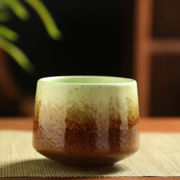Ceramic Cup Vintage Coarse Pottery Coffee Cup Household drinking single cup cooking tea cups around the stove