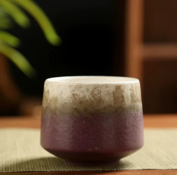 Ceramic Cup Vintage Coarse Pottery Coffee Cup Household drinking single cup cooking tea cups around the stove