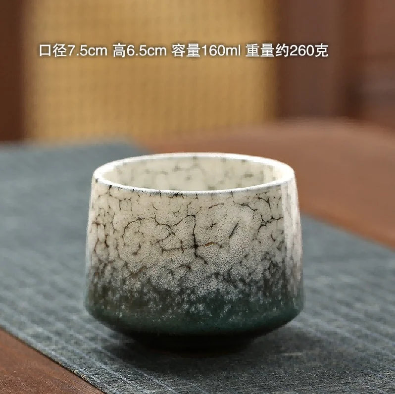 Ceramic Cup Vintage Coarse Pottery Coffee Cup Household drinking single cup cooking tea cups around the stove