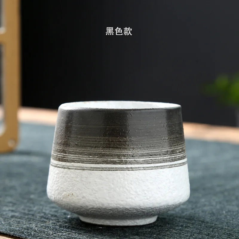 Ceramic Cup Vintage Coarse Pottery Coffee Cup Household drinking single cup cooking tea cups around the stove
