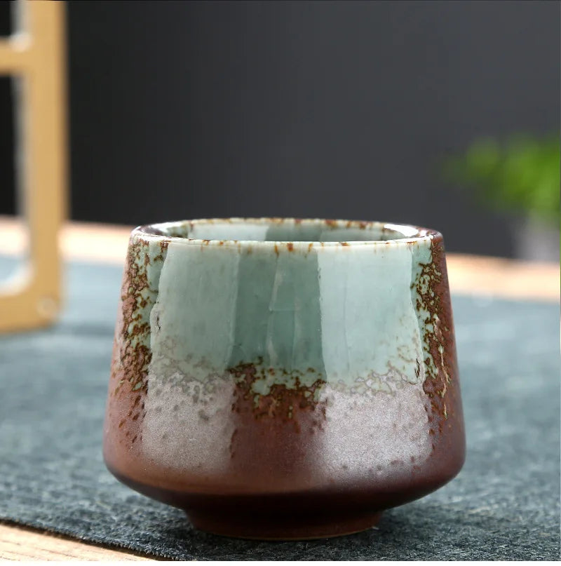 Ceramic Cup Vintage Coarse Pottery Coffee Cup Household drinking single cup cooking tea cups around the stove